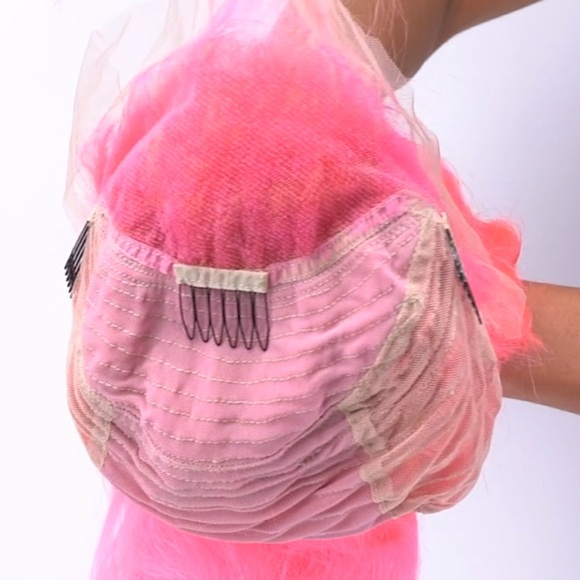 NEW Pink Blush Front Lace Wig 20” main image 11